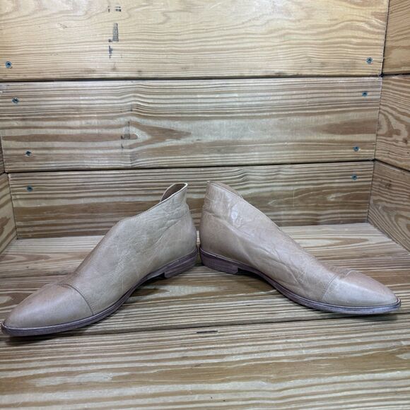 Free People Women’s Royale Dorsay Leather Pointed Toe Flats Size 38 US 7.5 - Picture 4 of 9